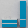 Шкаф-пенал для ванной подвесной глубина 35 см, правый, влагостойкий, цвет синий, матовая эмаль + лак, серия СДпрестиж артикул SDPP35-405012 изображение 2