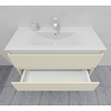 Комплект мебели для ванной тумба 100 см и пеналом 40*35*170 см, правый, цвет RAL 1013, влагостойкий, матовая эмаль + лак, серия СДпрестиж артикул SDPPTM35-1001013 изображение 10