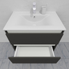 Комплект мебели для ванной тумба 70 см и пеналом 40*35*170 см, левый, цвет NCS S 7500-N, влагостойкий, матовая эмаль + лак, серия СДпрестиж артикул SDPLTM35-707500-N изображение 7