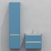 Комплект мебели для ванной тумба 60 см и пеналом 40*35*170 см, левый, цвет RAL 5024, влагостойкий, матовая эмаль + лак, серия СДпрестиж артикул SDPLTM35-605024 изображение 1