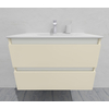 Комплект мебели для ванной тумба 80 см с раковиной и пеналом 40*35*170 см, левый, цвет RAL 1015, влагостойкий, матовая эмаль + лак, серия СДпрестиж артикул SDPLTMR35-801015 изображение 12