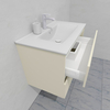 Комплект мебели для ванной тумба 80 см и пеналом 40*35*170 см, правый, цвет RAL 1013, влагостойкий, матовая эмаль + лак, серия СДпрестиж артикул SDPPTM35-801013 изображение 9