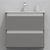 Тумба для ванной под раковину подвесная, 60 см, влагостойкая, цвет светло-серый икеа, матовая эмаль + лак, серия СДпрестиж артикул SDTM-605000-N изображение 1