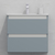 Тумба для ванной под раковину подвесная, 60 см, влагостойкая, цвет серая белка, матовая эмаль + лак, серия СДпрестиж артикул SDTM-607000 изображение 1