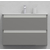 Тумба для ванной под раковину подвесная, 80 см, влагостойкая, цвет светло-серый икеа, матовая эмаль + лак, серия СДпрестиж артикул SDTM-805000-N изображение 1