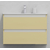 Тумба для ванной под раковину подвесная, 80 см, влагостойкая, цвет слоновая кость, матовая эмаль + лак, серия СДпрестиж артикул SDTM-801014 изображение 1