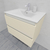 Тумба для ванной с раковиной подвесная, 70 см, влагостойкая, цвет жемчужно-белый, матовая эмаль + лак, серия СДпрестиж артикул SDTMR-701013 изображение 1
