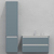 Комплект мебели для ванной тумба 90 см с раковиной и пеналом 40*40*170 см, левый, цвет RAL 7000, влагостойкий, матовая эмаль + лак, серия СДпрестиж артикул SDPLTMR-907000 изображение 1