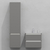 Комплект мебели для ванной тумба 60 см с раковиной и пеналом 40*40*170 см, левый, цвет NCS S 5000-N, влагостойкий, матовая эмаль + лак, серия СДпрестиж артикул SDPLTMR-605000-N изображение 1
