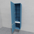 Шкаф-пенал для ванной подвесной глубина 35 см, левый, влагостойкий, цвет пастельно-синий, матовая эмаль + лак, серия Сдпрестиж артикул SDPL35-405024 изображение 1
