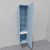 Шкаф-пенал для ванной подвесной глубина 35 см, правый, влагостойкий, цвет голубой, матовая эмаль + лак, серия СДпрестиж артикул SDPP35-401020-R80B изображение 1