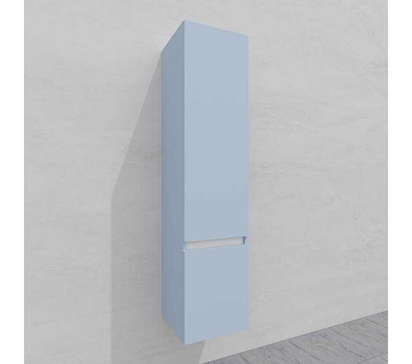 Шкаф-пенал для ванной подвесной глубина 40 см, левый, влагостойкий, цвет голубой, матовая эмаль + лак, серия Сдпрестиж артикул SDPL-401020-R80B изображение 4