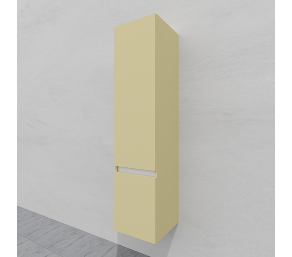 Шкаф-пенал для ванной подвесной глубина 35 см, левый, влагостойкий, цвет слоновая кость, матовая эмаль + лак, серия Сдпрестиж артикул SDPL35-401014 изображение 5